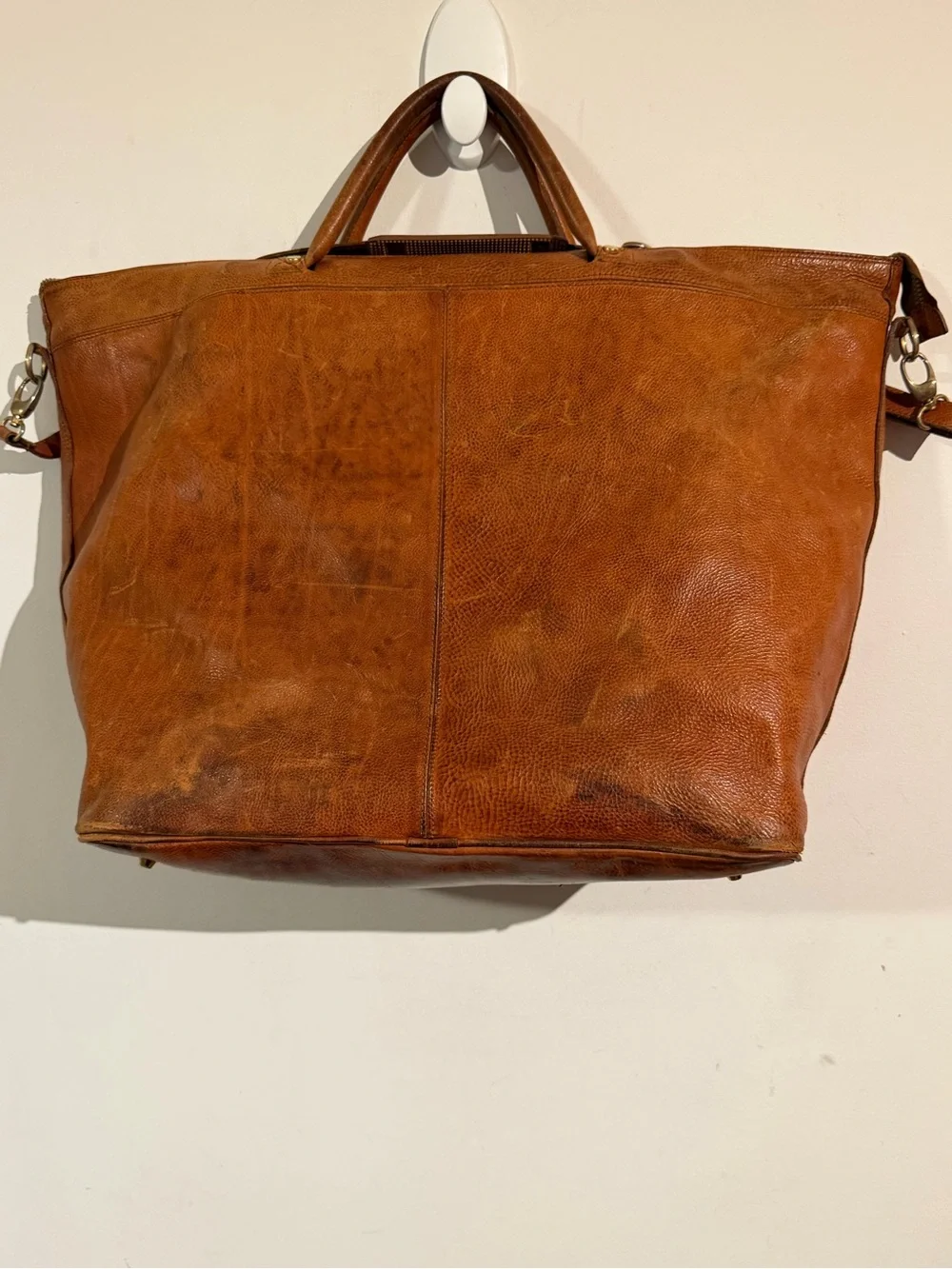 Tangaroa Leather Weekender Bag - Brown
